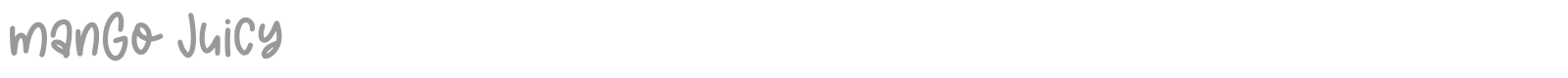 Mango Juicy font preview